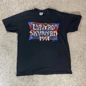 Vintage 1991 Lynyrd Skynyrd Single Stitch Tee Shirt Winterland Rock Express XL